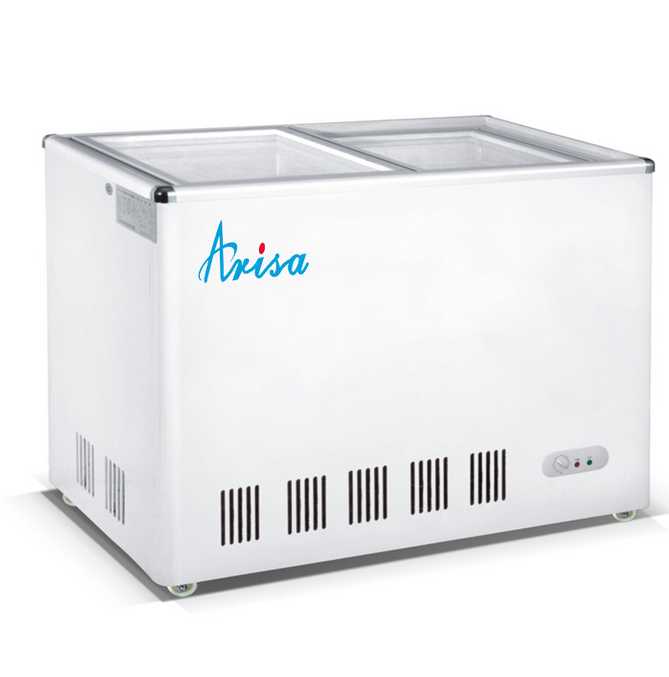 Commercial Sliding Tempered Glass Door Chest Freezer