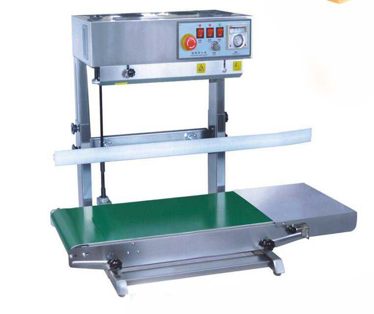 Continuous Band Sealer Vertical Continuous Bag Sealing Machine 