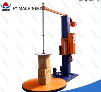 low price cardboard box pressure pallet stretch film wrapping machine