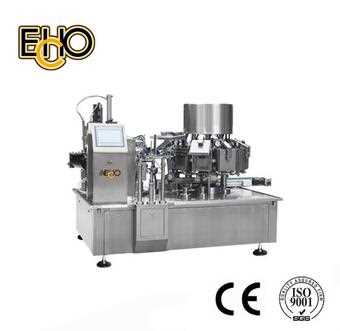 Automatic Rotary Vacuum Packing Machine for 4-side-seal