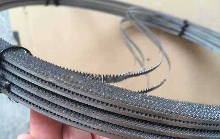 Band saw using for kitchen cleaning sponges