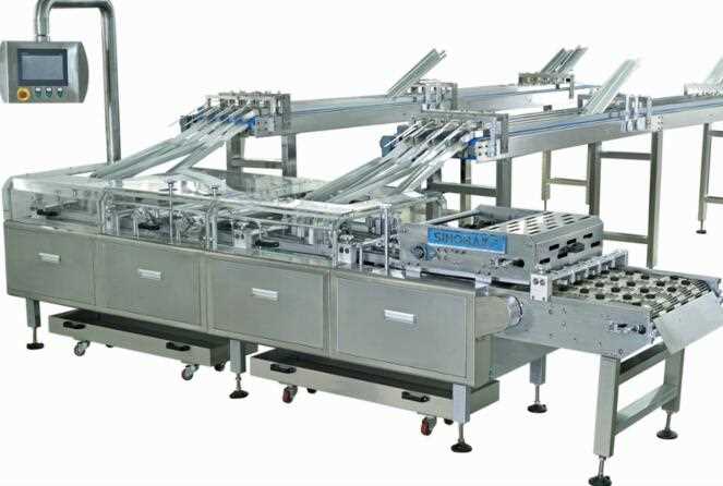 High speed four lanes biscuit sandwich machine