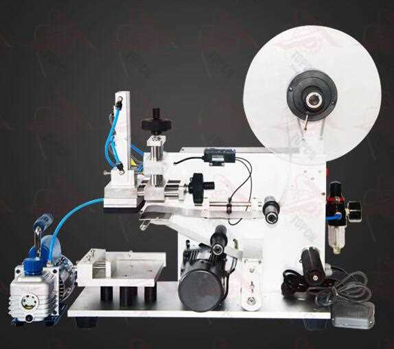 Semi automatic pet square bottle manual labeling machine