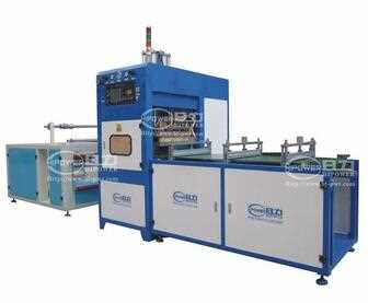 High frequency soft crease welding machine for welding PET/APET/PETG/GAG soft crease