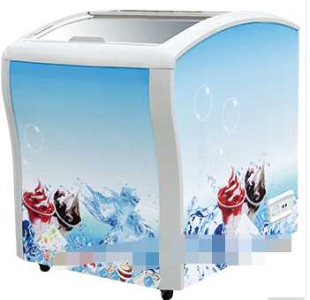 158L Double Doors Ice Cream Freezer