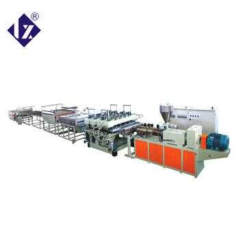 Low price high speed pp pvc thick plate extrusion line