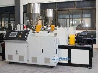 Double-screw pvc window and door profile extrusion machine