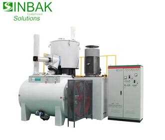 pvc door make horizontal mixer unit SRLW800/2500 with inverter