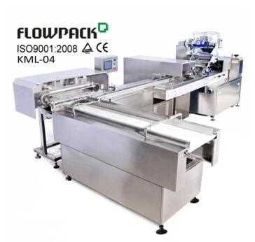 Full Servo Baking Factory Packaging Equipment Automated Wafer Flow Wrap Line