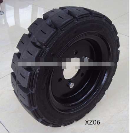 Stability Safety Press on solid tyres