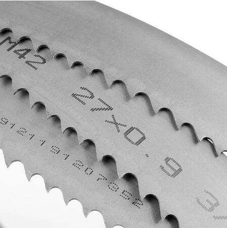 Tungsten tipped woodworking band saw blade