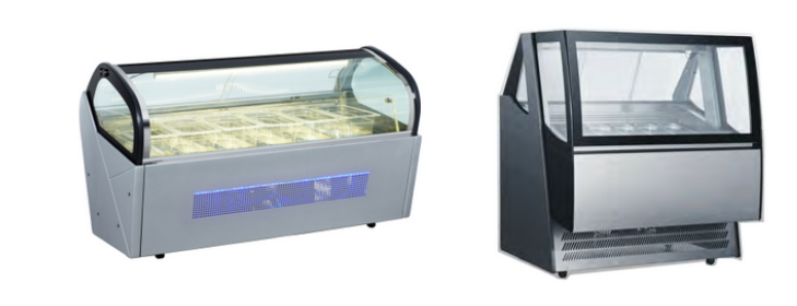 480L Commercial Cool Storage Cabinet Ice Cream refrigerator Display Showcase Ice Cream Display Freezer