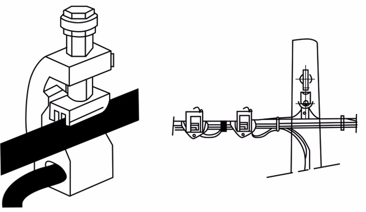 Power distribution equipment Insulated piercing connectors