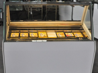 Single Row Italian Ice Cream Display Freezer