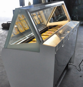 Single Row Italian Ice Cream Display Freezer