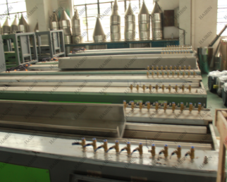 pvc doors windows fabrication machines/PVC door frame profile making machine/Plastic machine