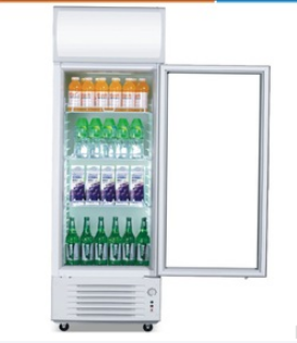 Glass Door vertical electronic cold drink display refrigerator LG4-348