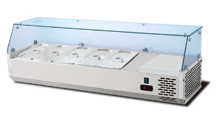 Static style commercial Sushi display cabinet refrigeration equipment for sale