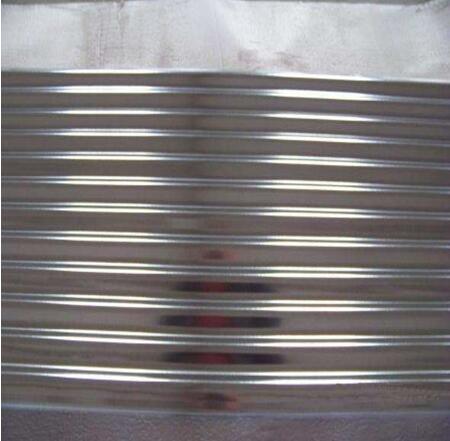 Corrugated galvanized steel roofing sheets