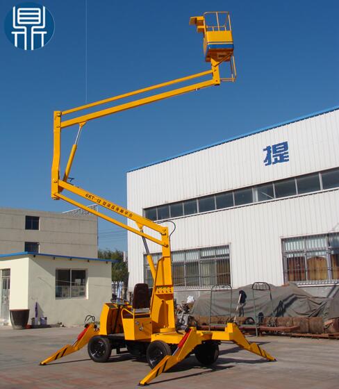 GTZ-9B Series Crank arm scissor lift platform with the diesel engine