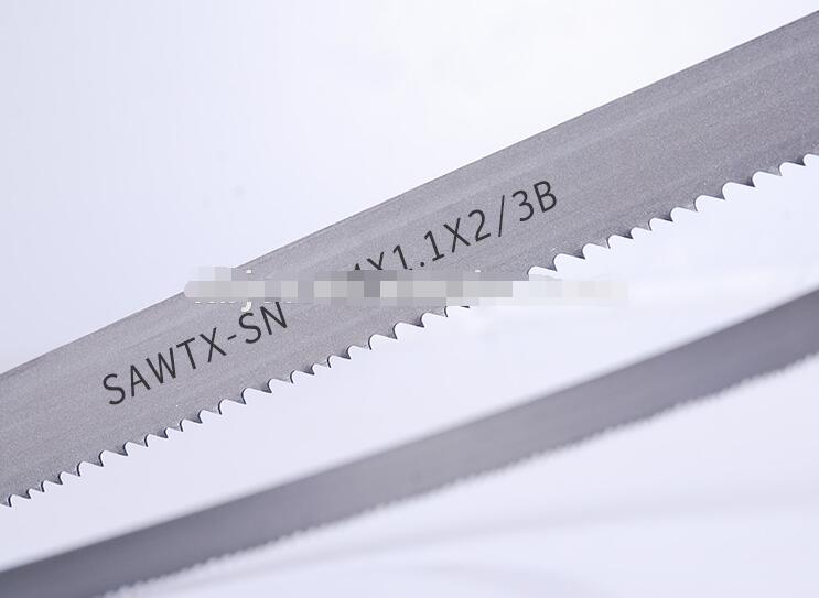 Band saw blades for cutting carbon steel pipe