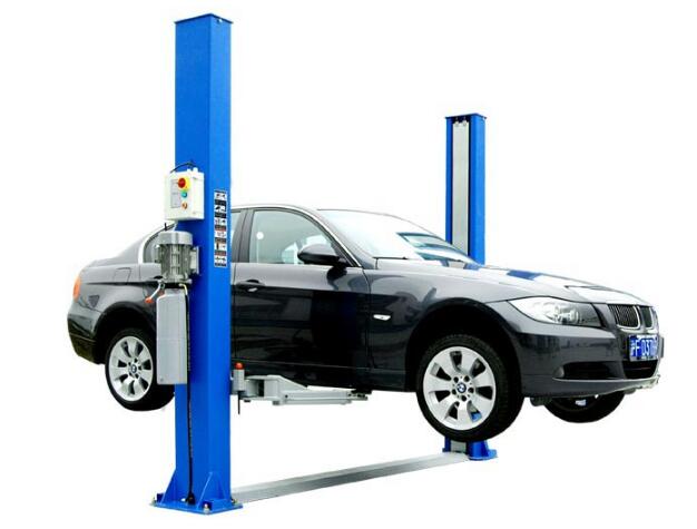 Floor plate hydraulic two post car lift