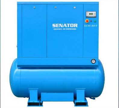 7.5kw screw type industrial electric air compressor