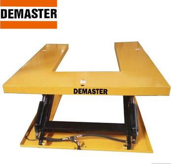 CE Certification low profile U shape stationary type electric lift table