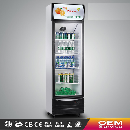 Glass display commercial showcase refrigerator supermarket equipment