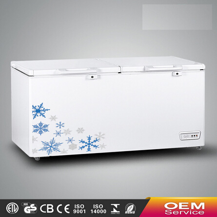 Chinese OEM Wholesale Color Painted Handle Lock Sliding Glass Door Chest Freezer CF-1091(1059L) with CE CB Certificate