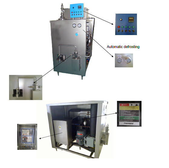 Ice cream continue freezer 1000L/2000L