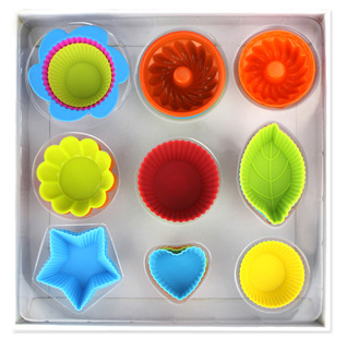 Alibaba new products 9pcs kitchen baking tools set kitchen silicone baking mold cake mold