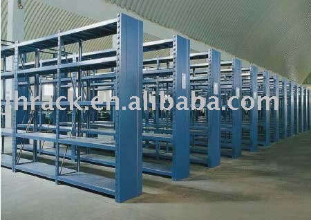 Warehouse storage small goods with longspan racking