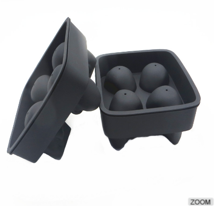 Chillz Ice Ball Mold /Silicone ball shaped ice cube tray/Skull Round Ice Ball Spheres tray