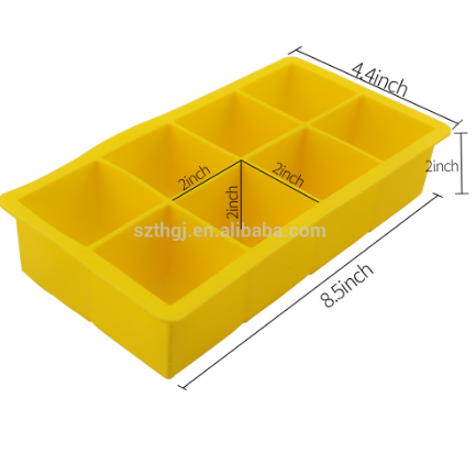 Customized giant ice tray silicone ice cube mold for wine