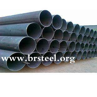MS erw welded black steel pipe