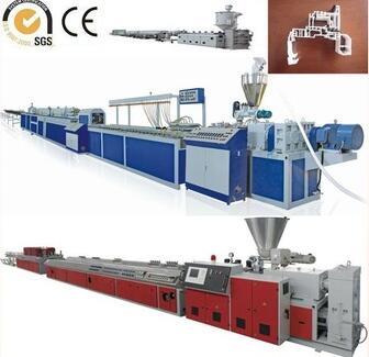 PVC vertical window profiles from China plant