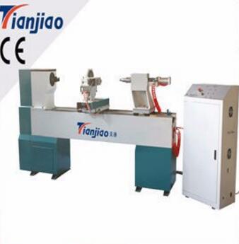 TJ1530 cnc wood lathe cnc turning lathe with door and art window