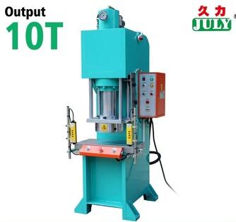 Good quality JULY door security hydraulic foam punching press c frame 10t