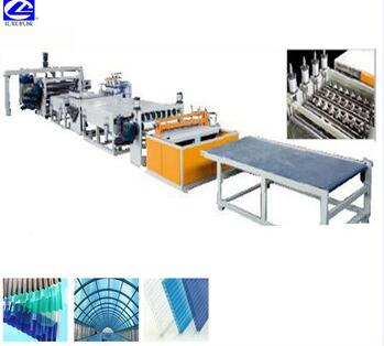 China supply PVC sunplate extruder factory home shade sheet making machine