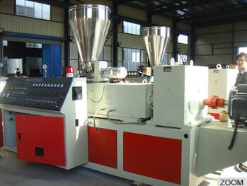 380/ 415V 55-110kw conical double screw plastic extruder