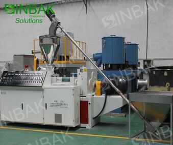 SINBAK Costomized Colorful L Shape Rigid PVC Profile Extrusion Hard Plastic Profiles Production Line