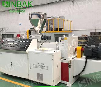 SINBAK Rigid Plastic Strip Profiles Machine for UPVC Profiles Extrusion Machine
