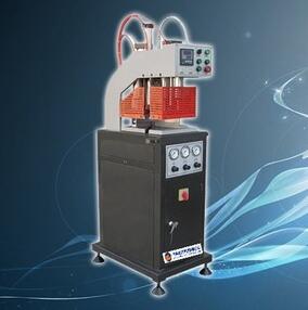 Single head welding machine for pvc/UPVC profiles